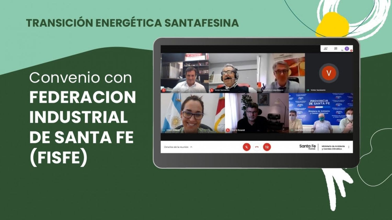 La provincia firmó un convenio con FISFE en el marco de la transición energética santafesina