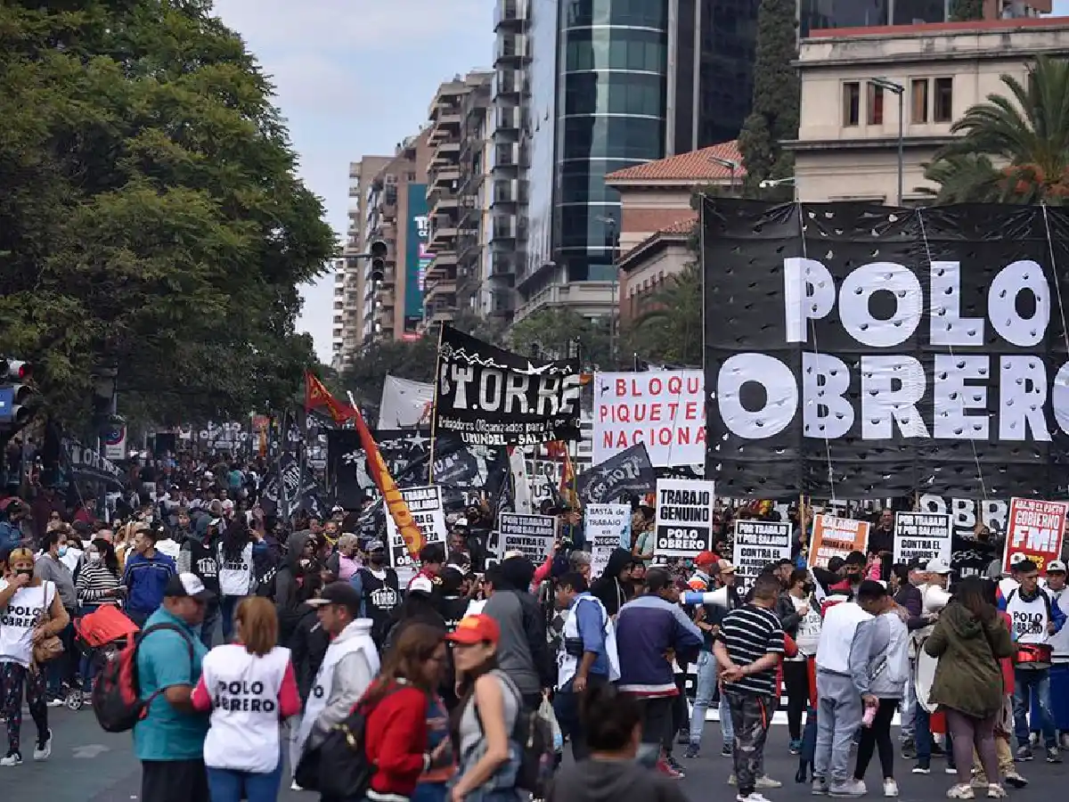 La Marcha Federal Piquetera contra el hambre y la pobreza