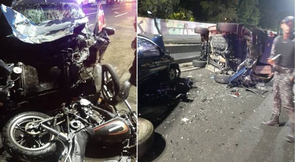 ¡LA MUERTE SOBRE RUEDAS! Arrollan a dos mujeres en la autopista Francisco Fajardo