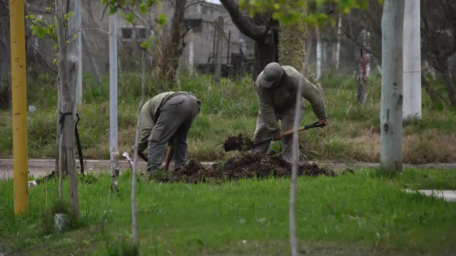 obra en el sistema de drenaje pluvial de barrio Corradi 2