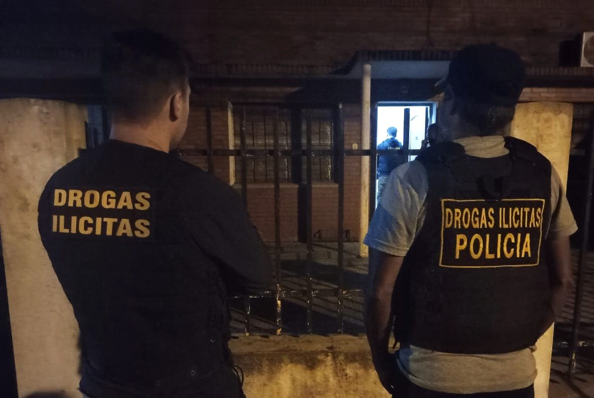 La investigación estuvo a cargo del personal de la División Drogas Ilícitas.