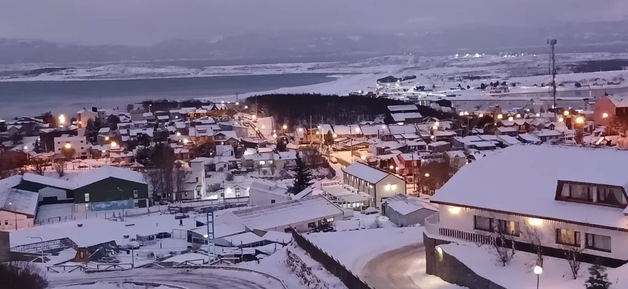 Nieve en La Patagonia