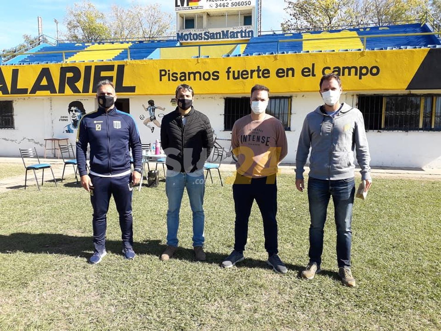 Enrico y Pellegrini visitaron el ‘Felipe Widmer’ de Centenario