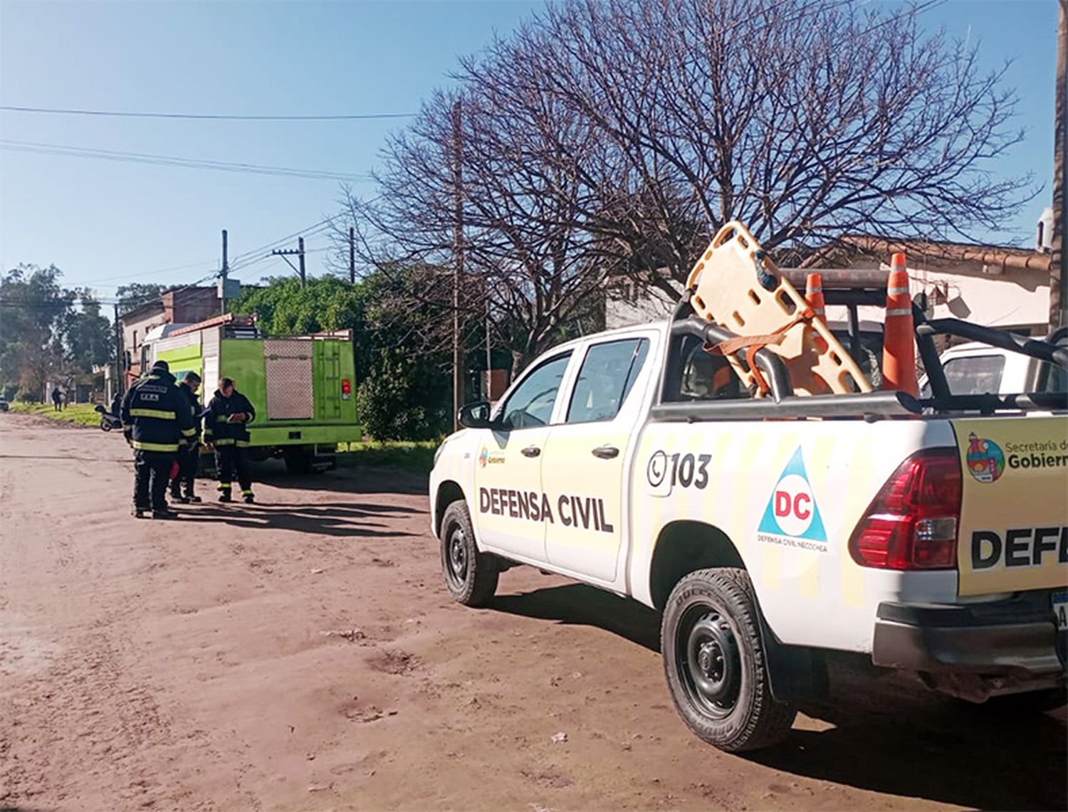 Incendio en Quequén