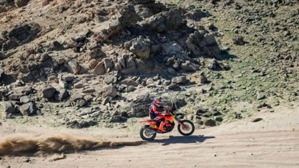 La KTM de Luciano Benavides.