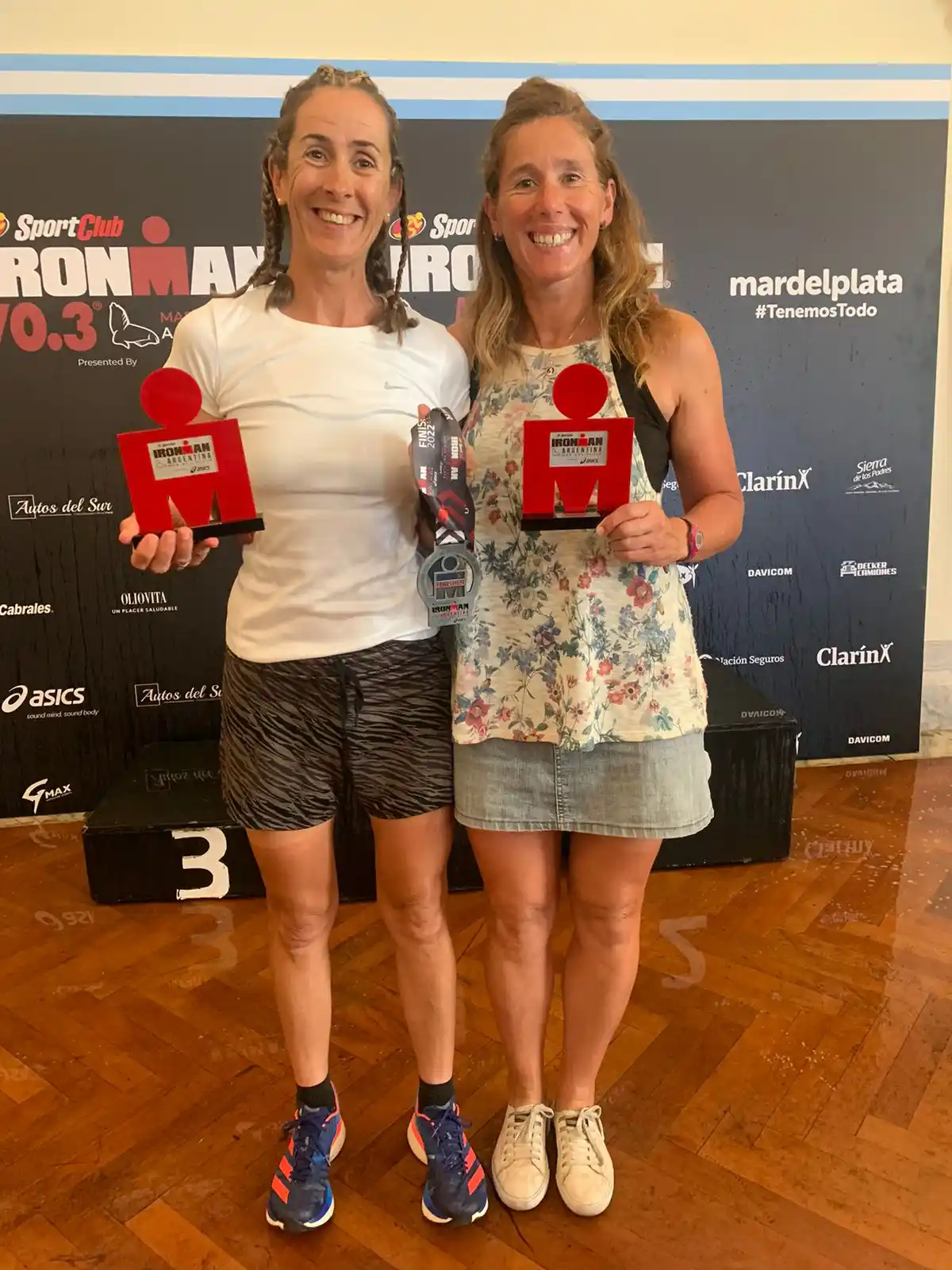 Moroso y Barrena compitieron en Mar del Plata.