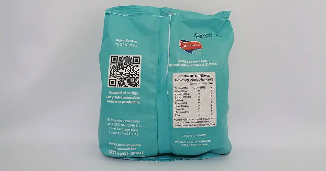 La avena que decidió prohibir la Assal.