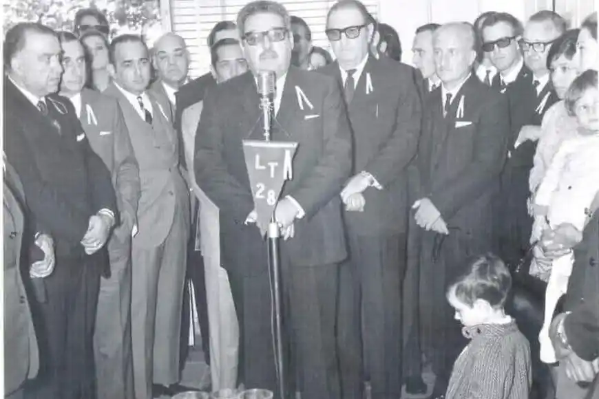 Arquímedes Robert, el día de la inauguración de LT28