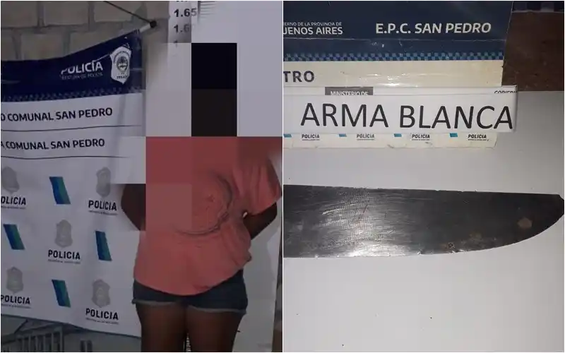 Se conocieron por redes sociales, se pelearon y la mujer terminó presa por amenazarlo con una cuchilla