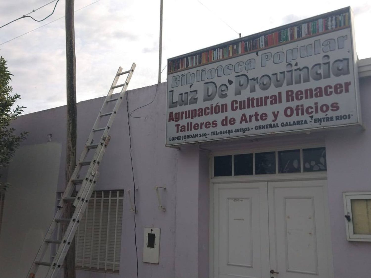 Comenzaron los trabajos de refacción en la Casa de Cultura de Galarza