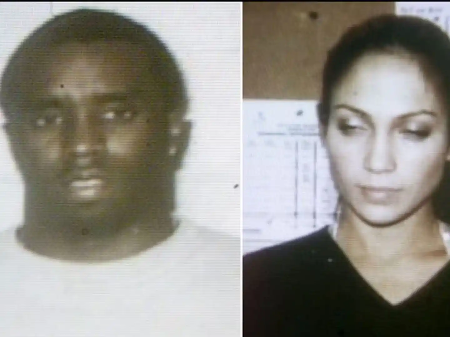 Mug Shot Sean Combs y Jennifer López