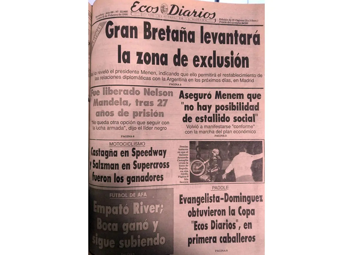 Lunes 12 de febrero de 1990