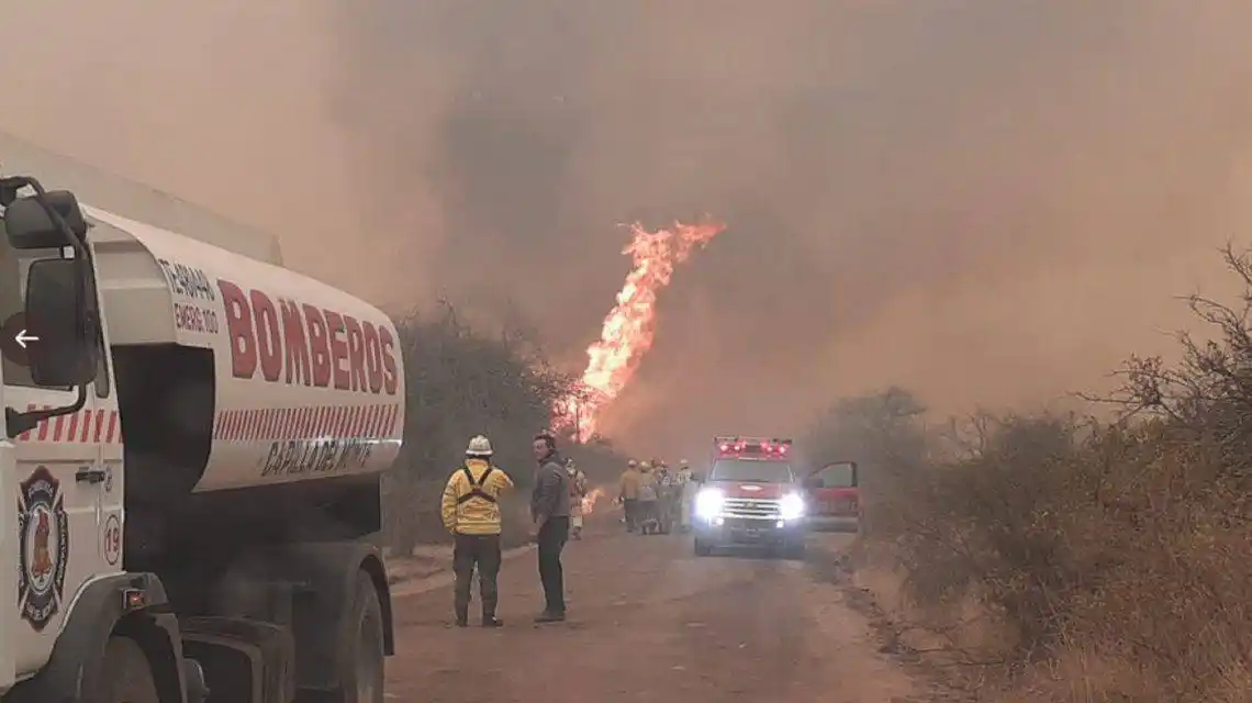 Impactactes incendios en Córdoba: "El fuego está descontrolado"
