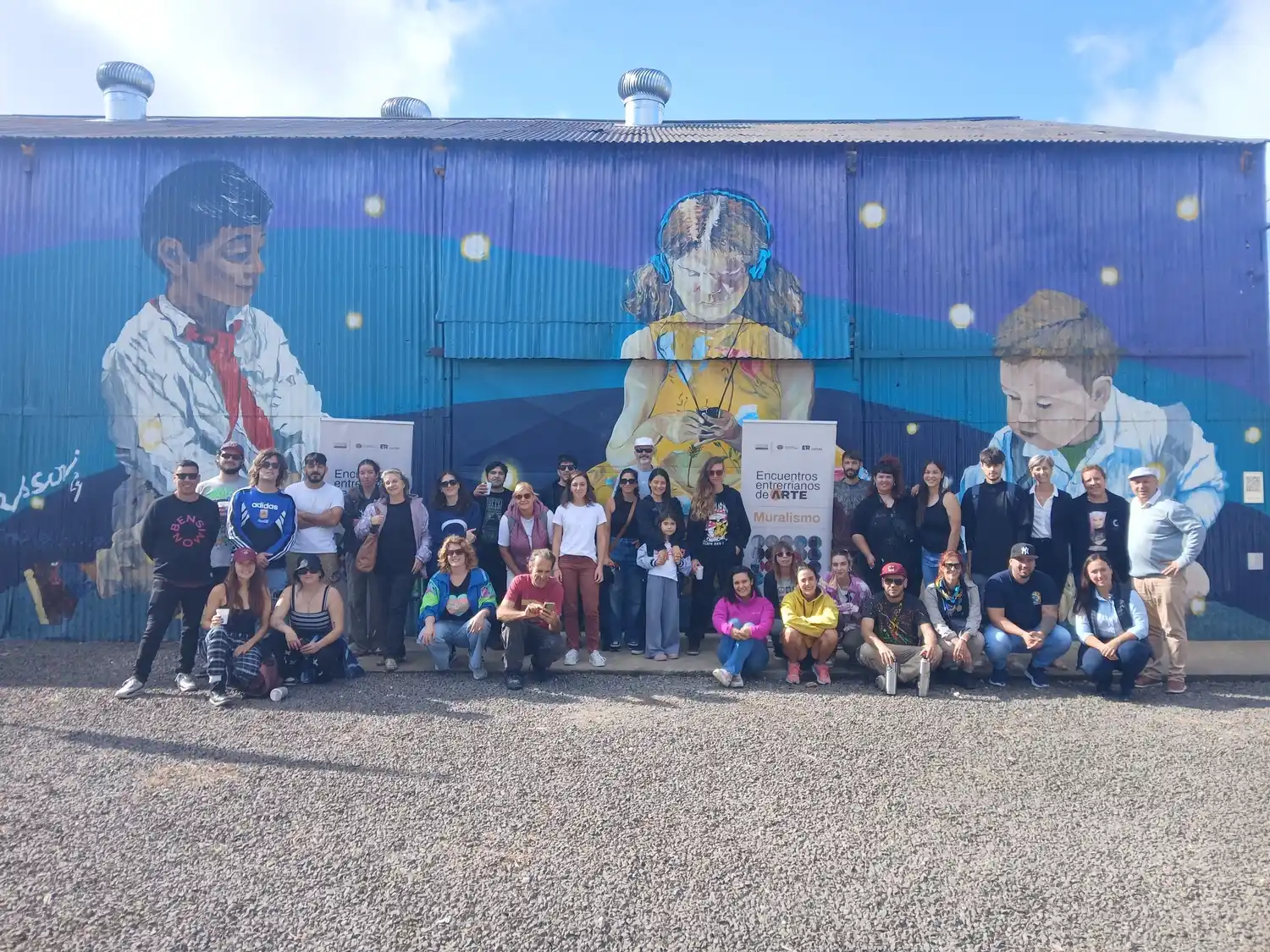 Comenzó el Encuentro Provincial de Muralismo en General Galarza