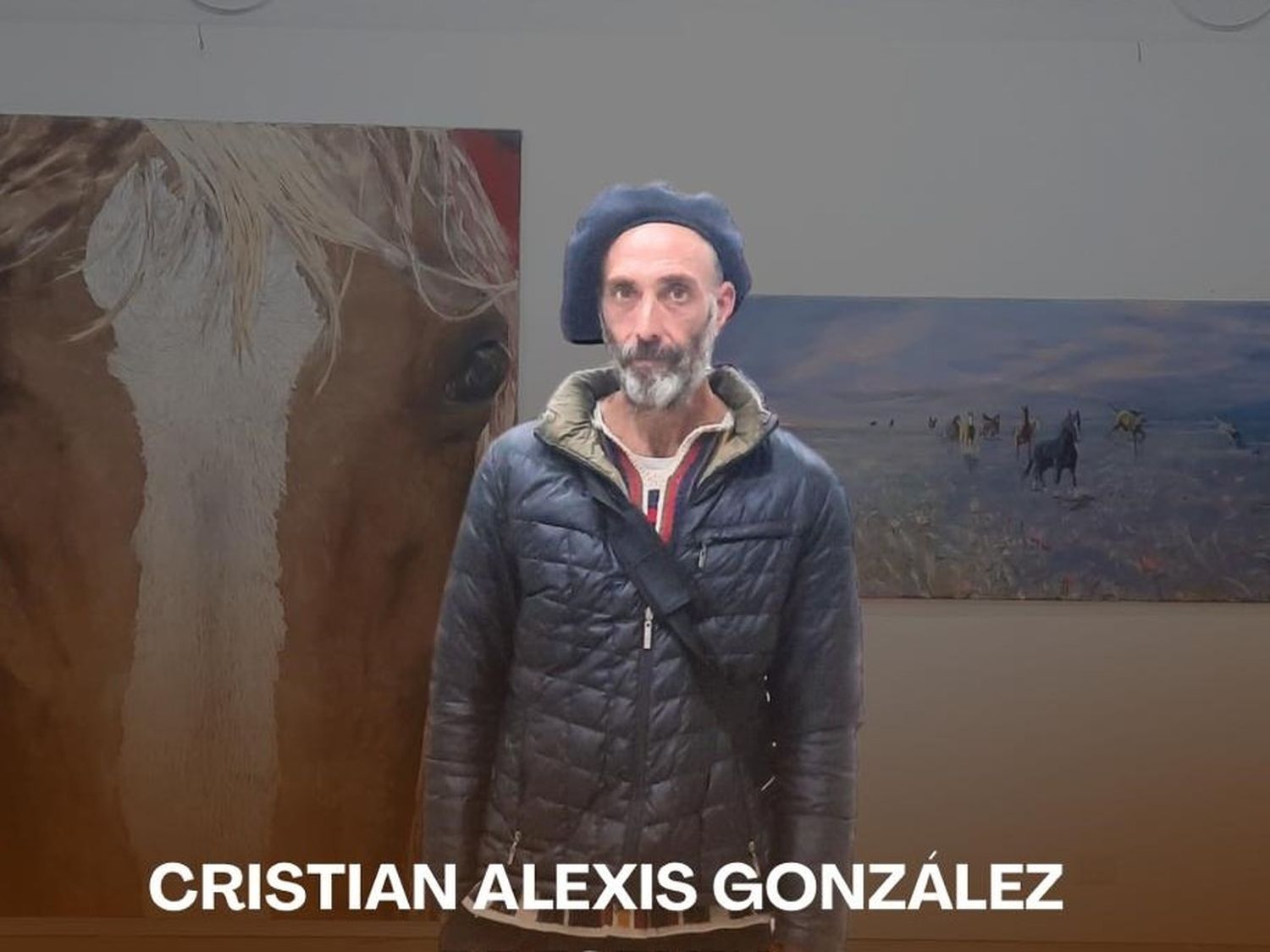 el Artista plástico Cristian González expone sus obras en la Casa la Cultura del SEC