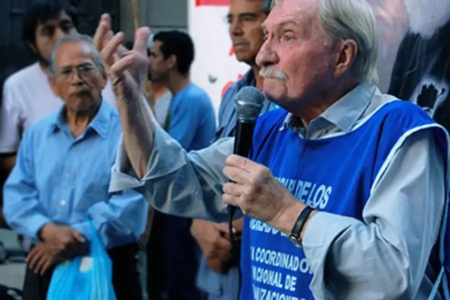 Marcos Wolman, representante de Jubilados y Pensionados. Fotografía: Agencia Noticias Argentinas.