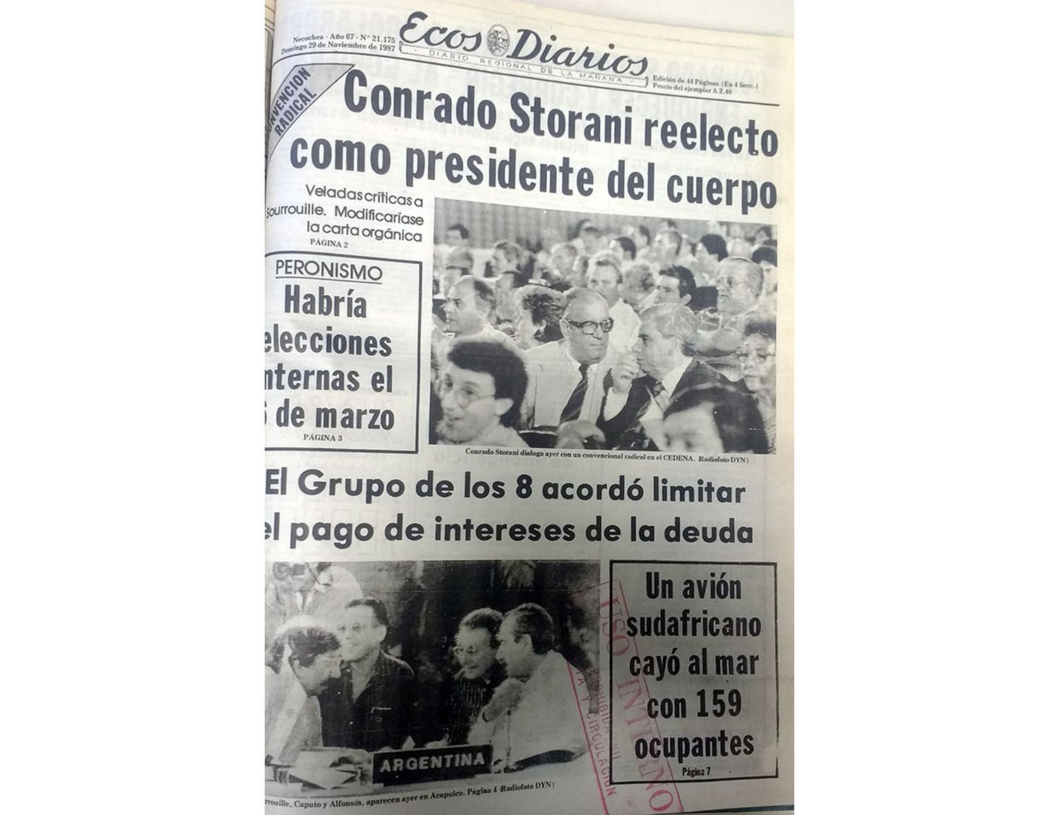 Domingo 29 de noviembre de 1987