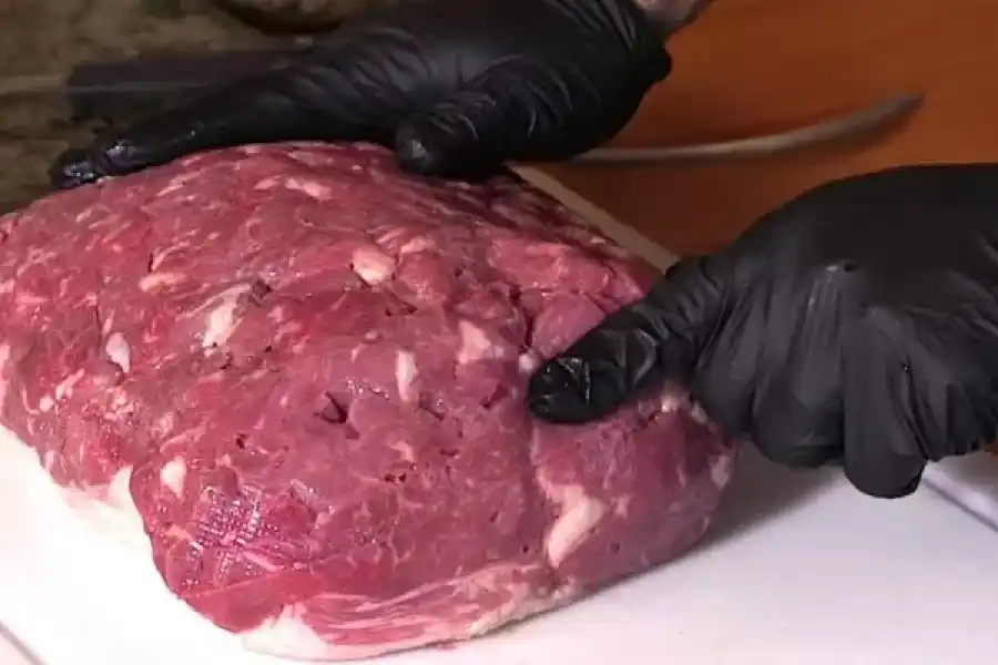 Un pedazo de carne cruda cobró vida, se movió y paralizó a todos