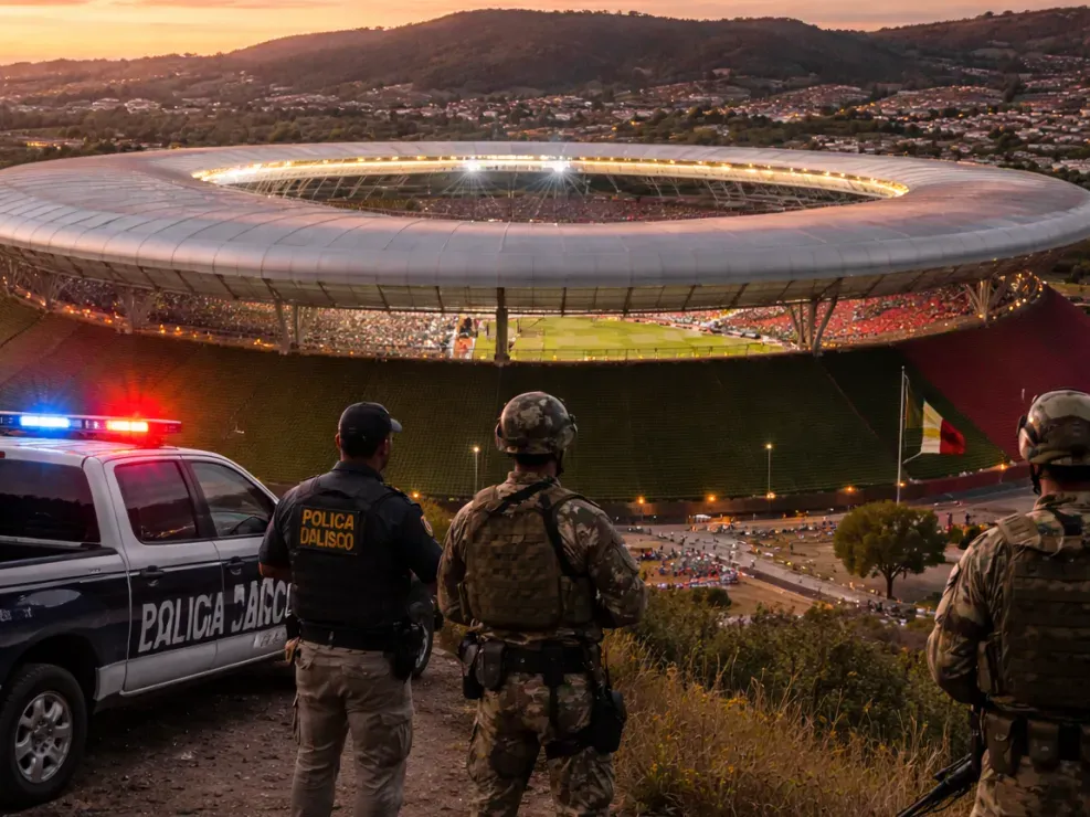 El Estadio Akron de Guadalajara será una de las sedes mexicanas del Mundial 2026. Foto: Imagen creada con AI