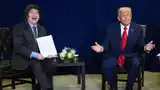 Milei y Trump, durante un encuentro anterior.