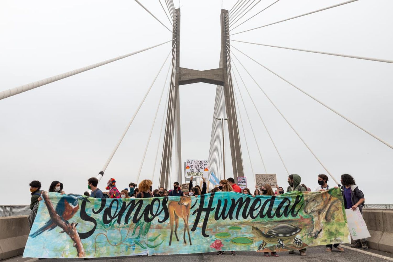 Convocan a un nuevo corte en el puente Rosario-Victoria para reclamar por la Ley de Humedales