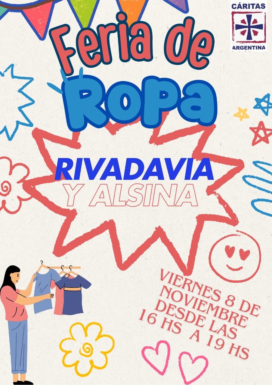 Feria de ropa de Cáritas