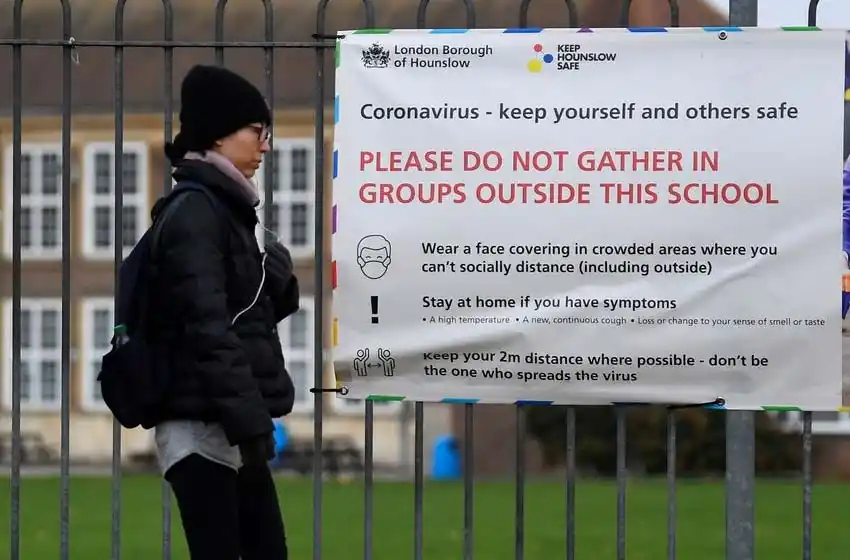 Ante el brote de coronavirus, en Londres cierran las escuelas primarias