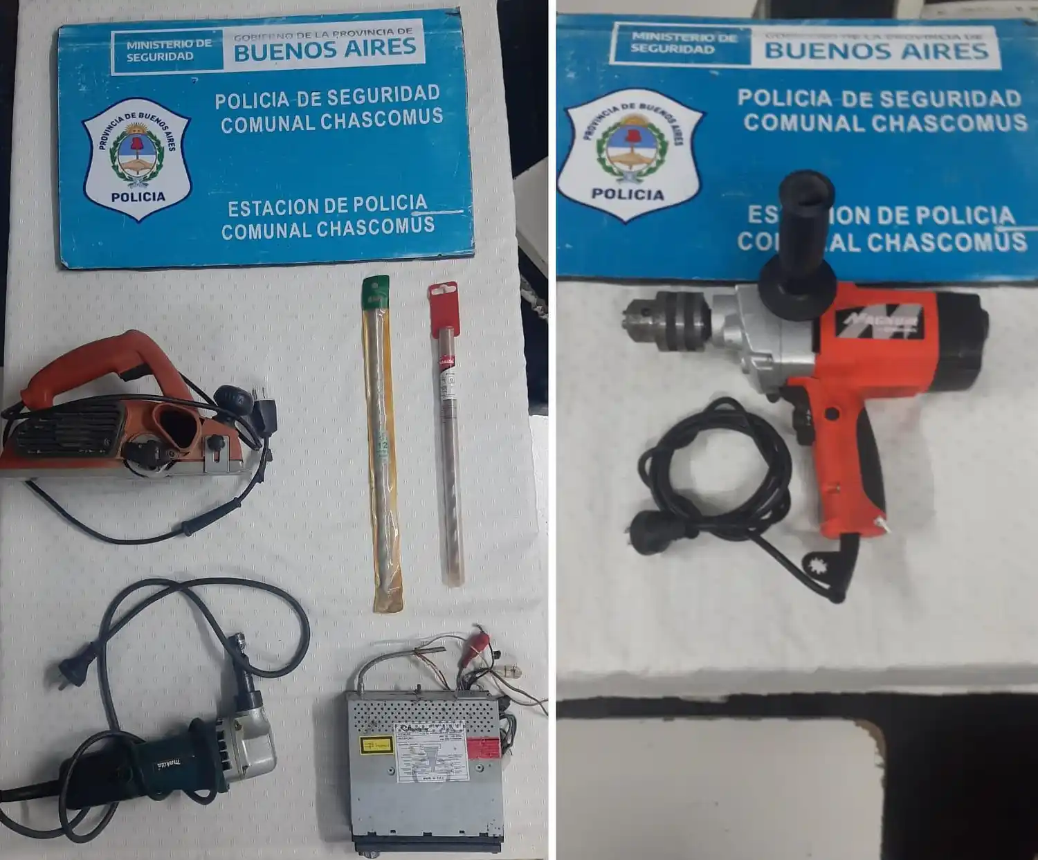 Recuperan elementos sustraídos de un comercio ubicado en Ruta 2