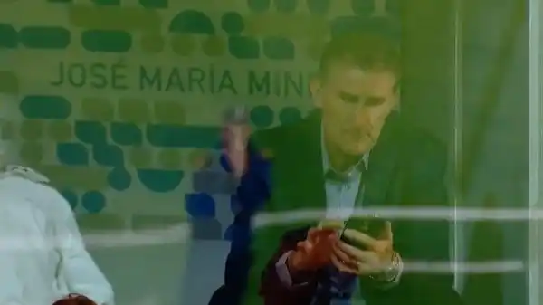 El “Patón” Bauza, espectador de lujo en el Minella