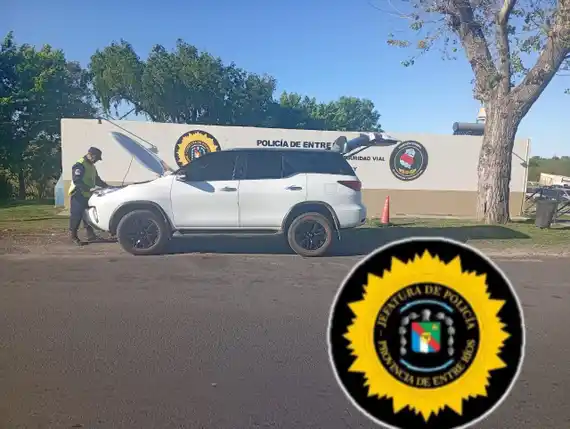 Secuestro vehicular en control vial de Gualeguay: detectaron una camioneta con documentación apócrifa