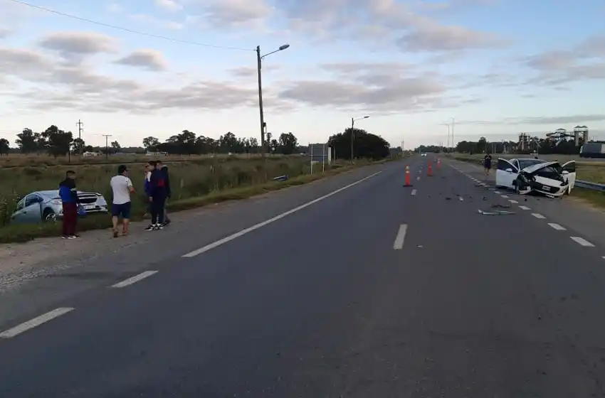 Fuerte choque en la ruta 2