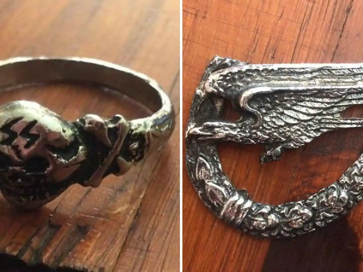 Detuvieron a un hombre que vendía objetos con simbología nazi por internet