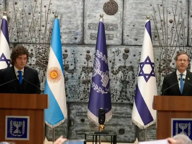 Javier Milei e Isaac Herzog.