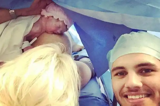Nació Francesca, la primera hija de Wanda Nara y Mauro Icardi