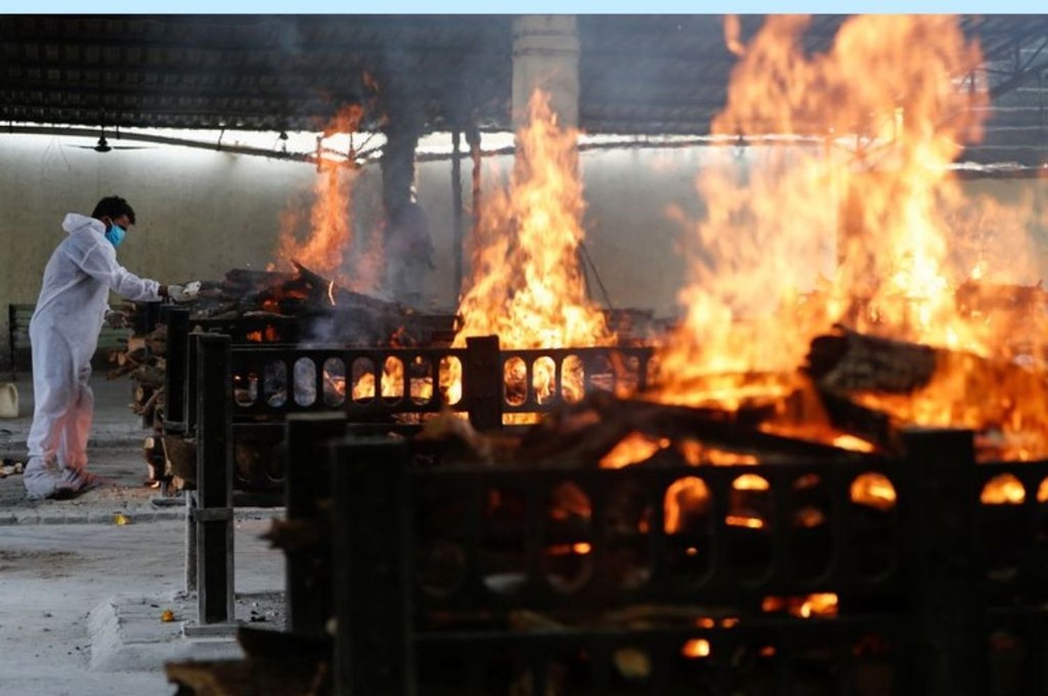 Trece pacientes con coronavirus murieron en el incendio de un hospital