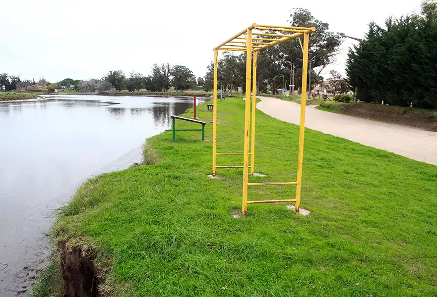 La erosión avanza en la ribera del río