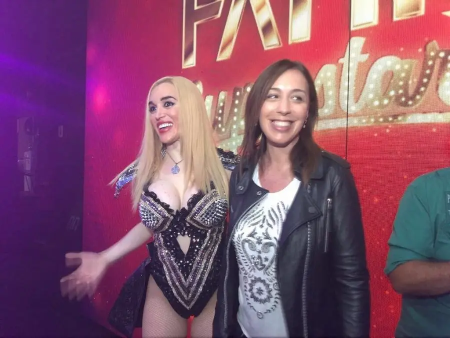 Vidal asistió a la obra de Fátima Florez y vio su propia imitación