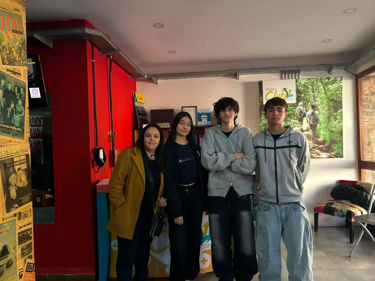 Alumnos de la secundaria 13 Cabo Magliotti - proyecto del programa Futuro Memoria