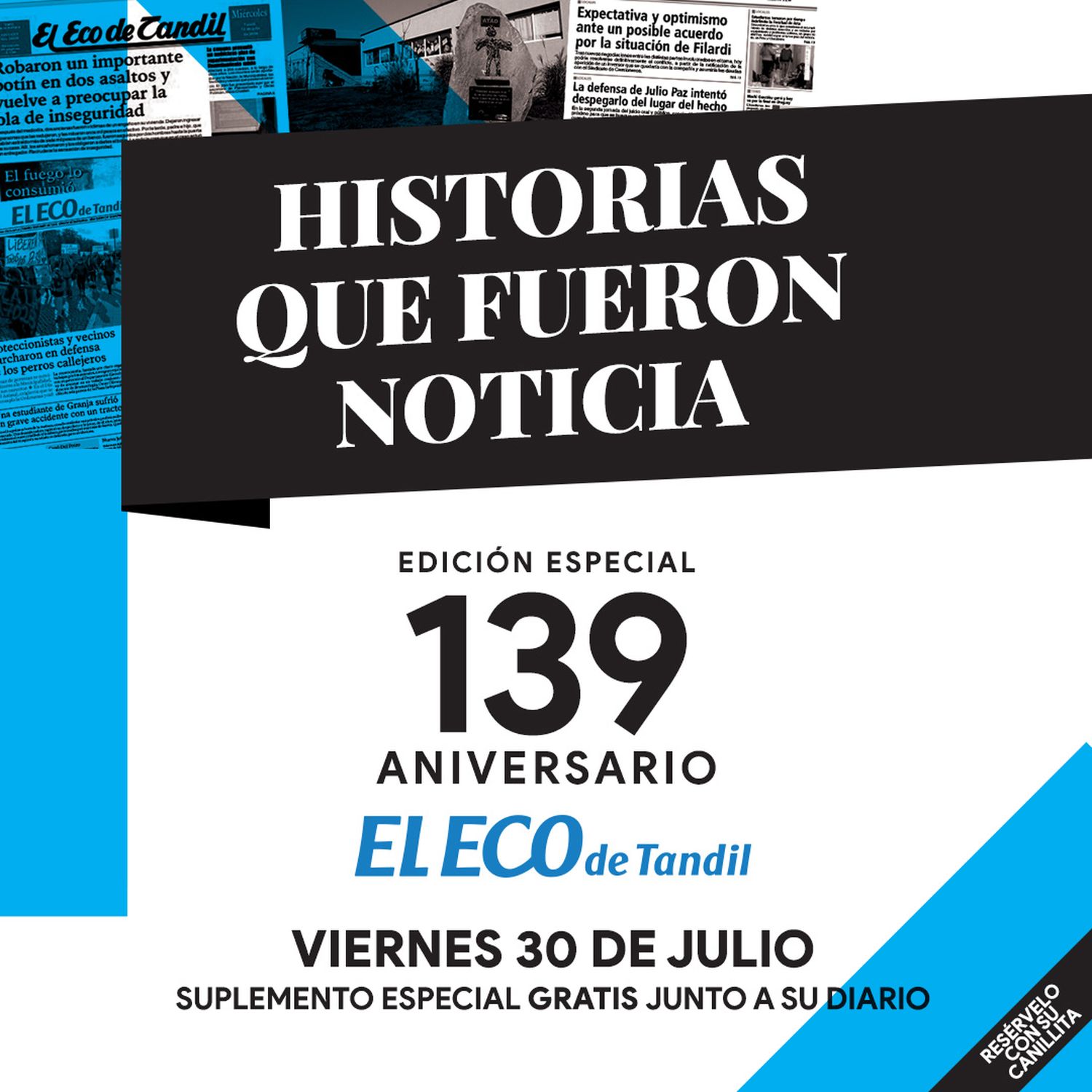 Salutaciones por el aniversario de El Eco de Tandil