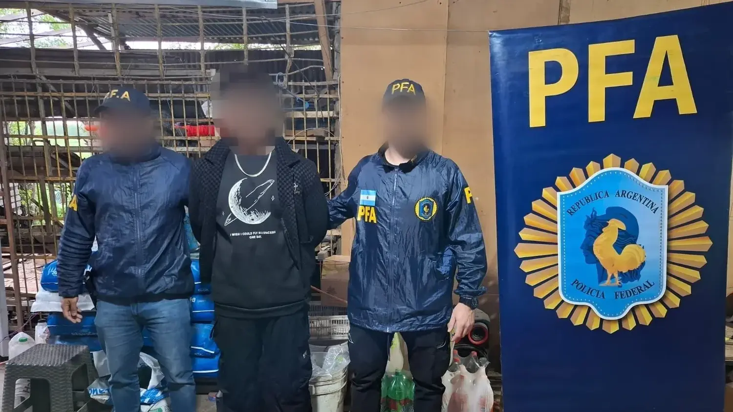 Detenido por la Policía Federal.