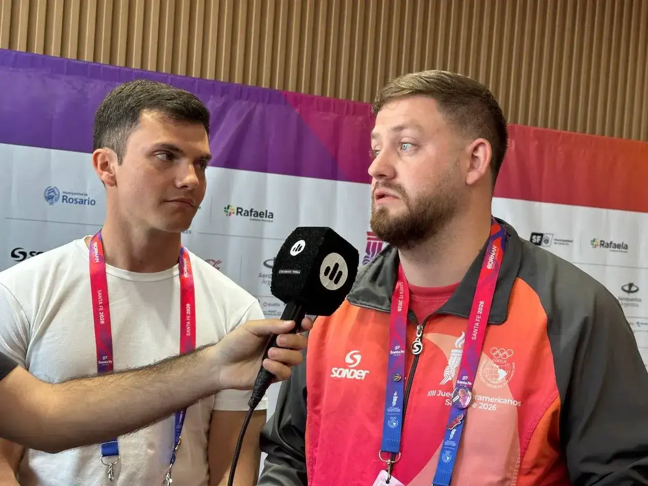 Emiliano y Facundo - responsables del Centro de Prensa Juegos Suramericanos | Juegos Suramericanos 2026: balance del trabajo realizado junto a la prensa en Rafaela