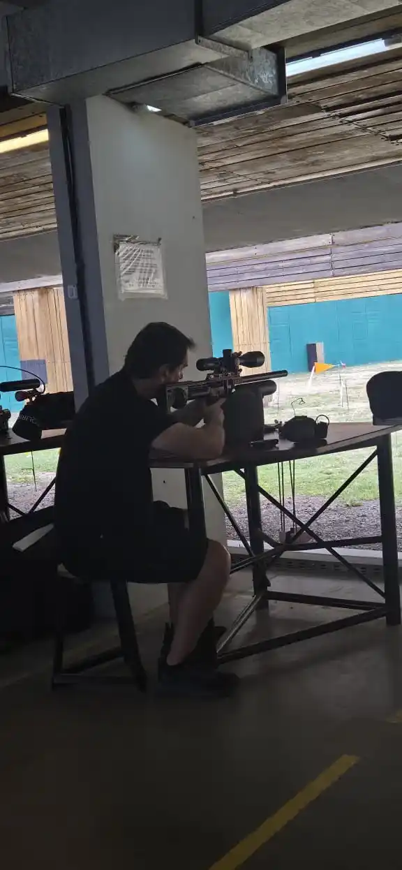 Martin Beldarrain compitiendo en precisión.