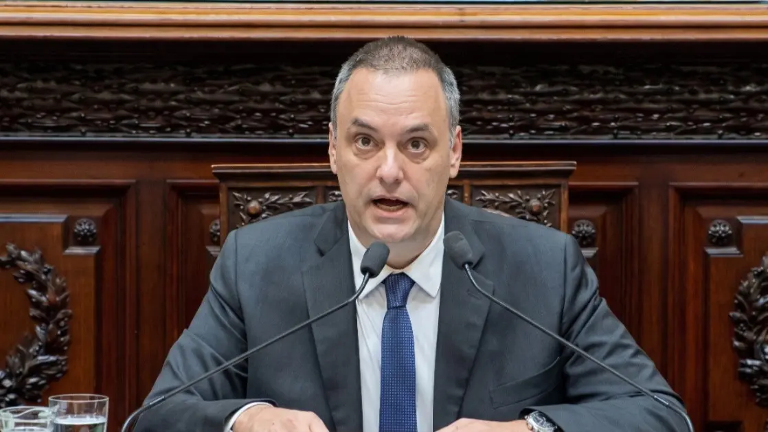 Manuel Adorni, esta semana, en Diputados