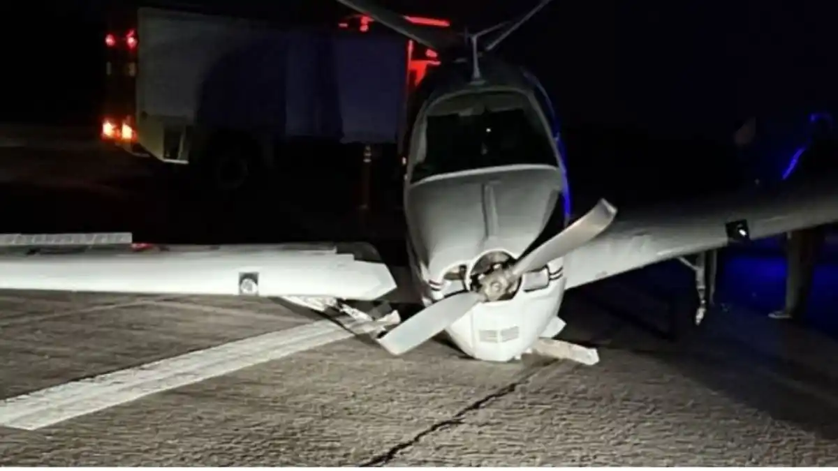 Una avioneta chocó al intentar aterrizar en el aeropuerto de La Plata