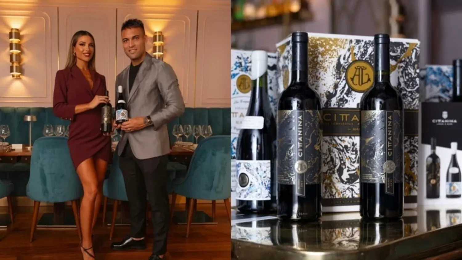 La pareja anunció el lanzamiento de vinos 100% Malbec.