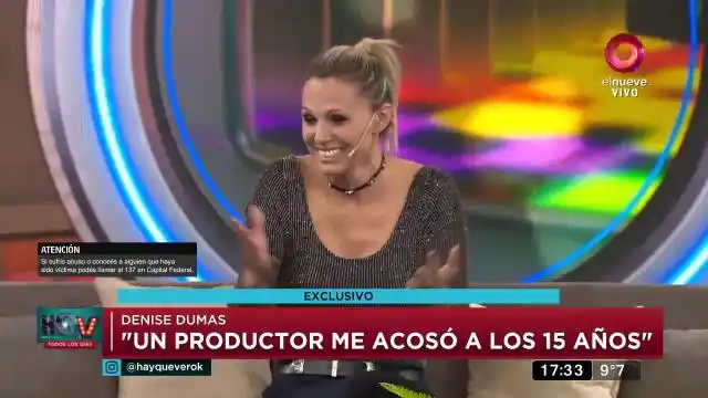 Denise Dumas: "Sufrí acoso de parte de un famoso productor de TV"
