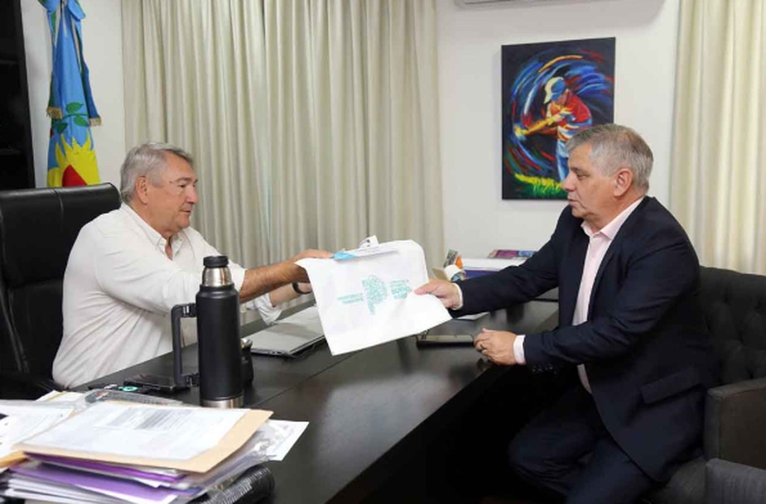 Chivilcoy: Britos se reunió con D'Onofrio en medio del conflicto sindical con el transporte local