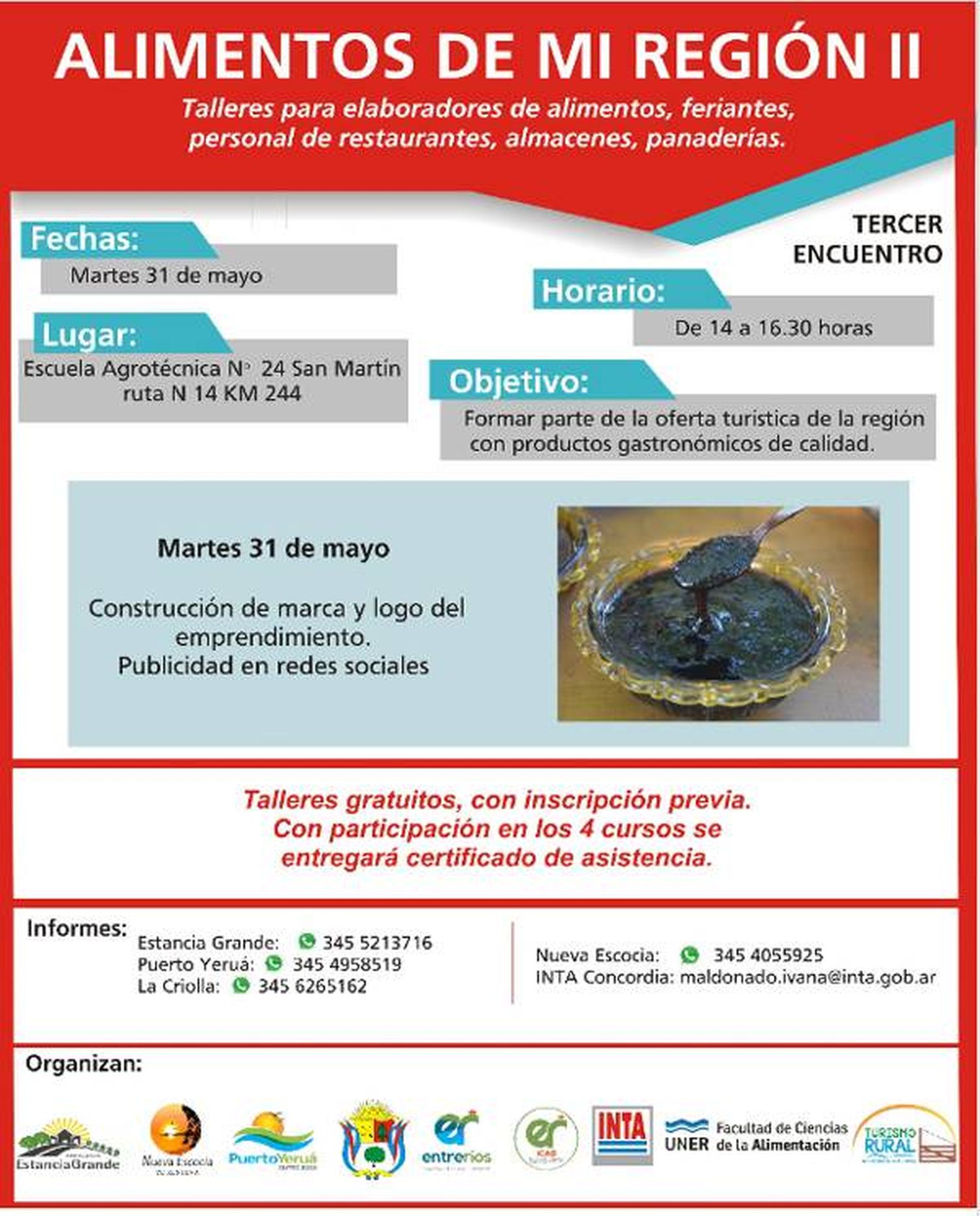 Tercer encuentro de  �SAlimentos de mi región II⬝