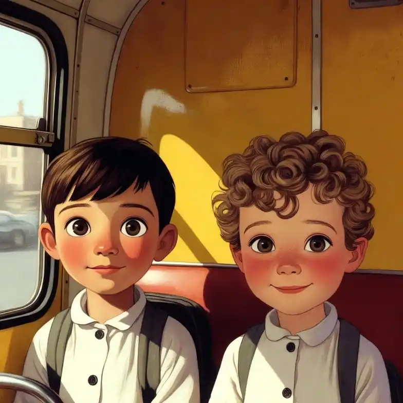 Grande. El día del primer colectivo, un hecho histórico en la vida de nuestra niñez.