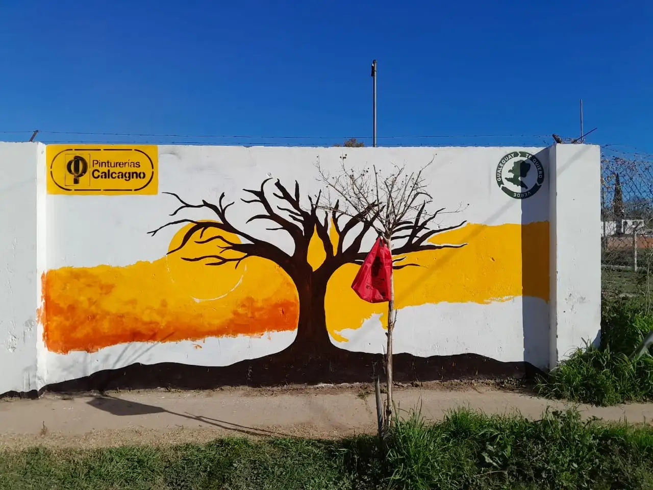 Avanza un nuevo mural en homenaje al Día del Árbol en Gualeguay